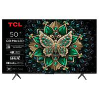 TCL MQLED75K Premium QD-MiniLED TV 50" Ultra HD QLED Zwart, 4x HDMI, USB-A, LAN, WiFi, BlueTooth