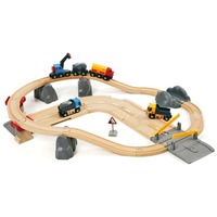 BRIO World - Spoor en Weg Transportset Baan 