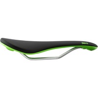 Fabric Scoop Elite Shallow fietszadel Zwart/groen, 142mm, cro-mo rails
