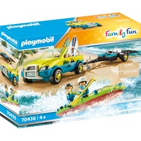 PLAYMOBIL Family Fun - Strandwagen met kano's Constructiespeelgoed 70436