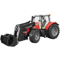 bruder Massey Ferguson 7600 met frontlader Modelvoertuig 03047