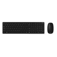 ASUS W5000 Wireless Keyboard and Mouse desktopset Zwart, US lay-out (QWERTY), Rubberdome, 100%, 800 - 1600 DPI, 2.4 GHz