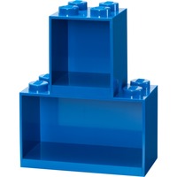Room Copenhagen LEGO Brick Shelf Set, 4 + 8 noppen wandschap Blauw