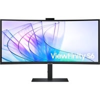 Samsung ViewFinity S6 S65VC 34" Curved UltraWide monitor Zwart, HDMI, DisplayPort, Sound, RJ-45, USB-C