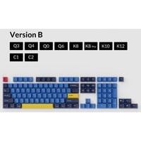 Keychron OEM Dye-Sub PBT Keycap-Set - Beach keycaps Blauw/geel, US-Layout (ANSI)