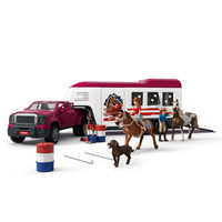Schleich Horse Club - Lakeside-truck met aanhangwagen speelfiguur 42705