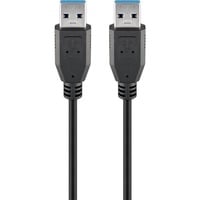 goobay USB-A 3.0 kabel Zwart, 1,8 meter