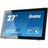 iiyama ProLite T2735MSC-B3 27" monitor Zwart, Touch, Webcam, VGA, HDMI, DisplayPort, USB 3.0, Audio 