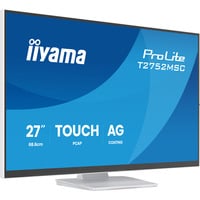 iiyama ProLite T2752MSC-W1AG 27" touchscreen monitor Wit (mat), 100 Hz, HDMI, DisplayPort, USB 3.2 Gen 1, Audio, Touchscreen	