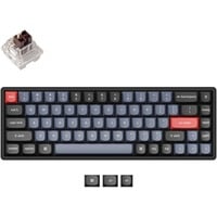 Keychron K6 Pro-J3, toetsenbord Zwart, US lay-out, Keychron K Pro Brown, RGB leds, 65%, Double-shot PBT, hot swap, Bluetooth 5.1