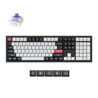 Keychron Q6 HE-M1 RGB mechanisch toetsenbord Zwart, US lay-out (QWERTY), Gateron Double-Rail Magnetic Nebula, 100%, RGB, OSA Profile Double-shot PBT Keycaps, Hot Swap, USB-C / 2.4 GHz / Bluetooth 5.2, Knob