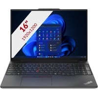 Lenovo ThinkPad E16 Gen 2 (21MA000JMH) 16" laptop Zwart | Core Ultra 5 125U | Intel Graphics | 8GB | 256 GB