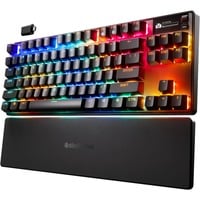 SteelSeries Apex Pro TKL Wireless Gen 3 RGB mechanisch gaming toetsenbord Zwart, US lay-out (QWERTY), SteelSeries OmniPoint 3.0, 80% (TKL), Bluetooth, 2.4 GHz, USB