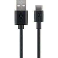 goobay USB-C 2.0 oplaad- en synchronisatiekabel Zwart, 10cm