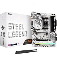 ASRock B650 STEEL LEGEND WIFI socket AM5 moederbord RAID, 2.5 Gb-LAN, Wi-Fi 6E, BT, Sound, ATX