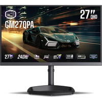 Cooler Master GM27QPA 27" gaming monitor Zwart, 240 Hz, HDMI, DisplayPort, Audio