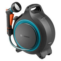 GARDENA Draagbare slangenbox MoveMatic slanghaspel Grijs/turquoise, 18690-20