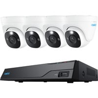 Reolink NVS8-8MD4, Intelligent 4K UHD Kit beveiligingscamera 4 stuks, 5 MP, PoE, 2 TB