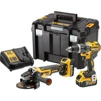 DEWALT Draadloze klopboormachine + haakse slijper set DCK2080P2T gereedschapsset Geel/zwart