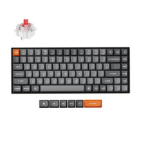 Keychron K2 Max-B1, toetsenbord Zwart, US lay-out, Keychron Super Red, RGB leds, 75%, OSA Double-shot PBT, 2.4GHz | Bluetooth 5.1 | USB-C