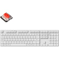 Keychron K5 Pro-Q1 RGB mechanisch toetsenbord Wit, US lay-out (QWERTY), Gateron Low Profile Mechanical Red, 100%, RGB leds, Double-shot PBT, hot swap, Bluetooth 5.1