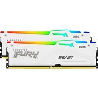 Kingston FURY 64 GB DDR5-6000 Kit werkgeheugen Wit, KF560C30BWAK2-64, Fury Beast RGB, XMP