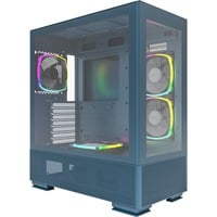 Montech Sky Two midi tower behuizing Blauw | 2x USB-A | 1x USB-C | Window
