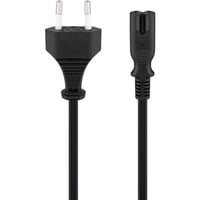 goobay Eurostekker naar C7 kabel Zwart, 1,8  meter