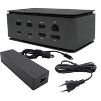 i-tec USB4 Metal Docking station Dual 4K HDMI DP with Power Delivery 80 W + i-tec Universal Charger 100 W Zwart