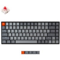 Keychron K2-A1, toetsenbord Grijs/grijs, US lay-out, Gateron Red, white leds, TKL, ABS, Bluetooth 5.1