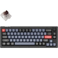 Keychron V2-C3, gaming toetsenbord Zwart, US lay-out, Keychron K Pro Brown, RGB leds, 65%, Double-shot PBT, hot swap, Knob