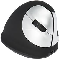 R-Go Tools HE Mouse M Rechts Draadloos Zwart/zilver, 1750dpi, Medium (Handlengte 165-185mm)