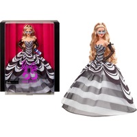 Barbie Signature - 65th Anniversary Collectible - Blond hair, black and white gown Pop 65e verjaardag