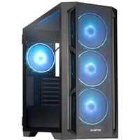Chieftec APEX Lumo GA-01B-L-OP midi tower behuizing Zwart | 2x USB-A | 1x USB-C | RGB | Tempered Glass