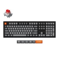 Keychron K10 Max-H12 RGB mechanisch toetsenbord Zwart, US lay-out (QWERTY), 100%, RGB leds, OSA Double-shot PBT, hot swap, USB-C | 2.4 GHz | Bluetooth 5.1
