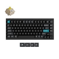 Keychron Q1 Ultra-M4 8K Wireless Custom Mechanical Keyboard, toetsenbord Zwart, US lay-out, Keychron Silk POM Banana, 75%, RGB, Hot swap, 8K, 2.4 GHz / Bluetooth 5.2 / USB-C