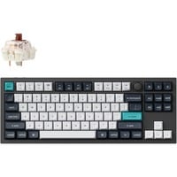 Keychron Q3 Max-M3 RGB mechanisch toetsenbord Zwart, US lay-out (QWERTY), Gateron Jupiter Brown, 80% (TKL), RGB leds, KSA double-shot PBT, hot swap, Knob, 2.4GHz | Bluetooth 5.1 | USB-C