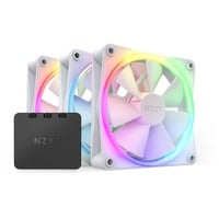 NZXT F120 RGB case fans Wit, 3 stuks, 120 x 120 x 26 mm, Incl. controller