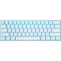 Royal Kludge RK61 draadloos mechanisch toetsenbord Wit, US lay-out (QWERTY), 60%, Brown switch, RGB, Hot swap, 2.4 GHz | USB-C | Bluetooth
