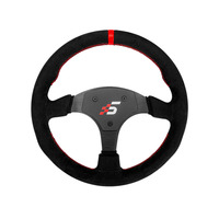 Simagic P-330R (Suede) stuur add-on Zwart/rood