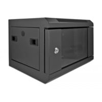 DeLOCK 10″-netwerkkast met glazen deur server rack Zwart, 4U