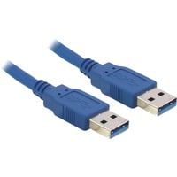 DeLOCK USB-A 3.0 > USB kabel Blauw, 1,5 meter