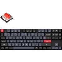 Keychron K1 Pro-H1, toetsenbord Zwart, US lay-out, Gateron Low Profile Mechanical Red, RGB leds, 80%, Double-shot PBT, hot swap, Bluetooth 5.1