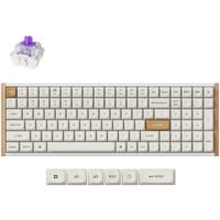 Keychron K4 HE-Q1 Special Edition mechanisch toetsenbord Wit, US lay-out (QWERTY), Gateron Double-Rail Magnetic Nebula, 96%, OSA Double-shot keycaps, Hot Swap, Bluetooth | USB-C | 2.4 GHz