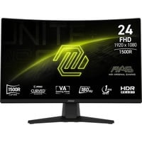 MSI MAG 242C 23.6" curved gaming monitor Zwart, HDMI, DisplayPort, 180 Hz