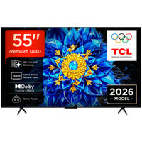 TCL 55QLED810L Mini LED 4K Ultra HD Smart TV 55" Zwart, 4x HDMI, USB-A, LAN, WiFi 5, BlueTooth