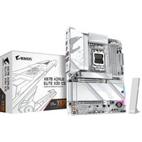 GIGABYTE X870 AORUS ELITE X3D ICE socket AM5 moederbord Zilver/wit, RAID, 5 Gb-LAN, WLAN, BT, Sound, ATX