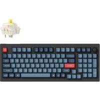 Keychron V5 Max-D4 RGB mechanisch toetsenbord Zwart, US lay-out (QWERTY), Gateron Jupiter Banana, 96%, RGB leds, Double-shot PBT, hot swap, 2.4 | Bluetooth | USB-C, Knob