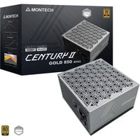 Montech Century II modulaire 850 watt voeding  Zilver, 1x 12V-2x6, 4x PCIe