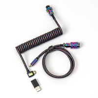 Keychron Premium opgerolde pilotenkabel - Hoekig